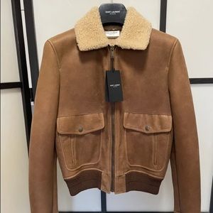 RARE - Saint Laurent - Anthony Vaccarello PERSONAL Shearling Aviator Jacket